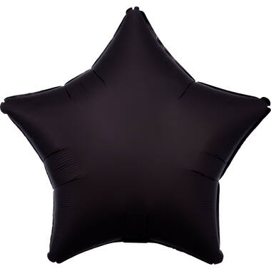 Standard Silk Lustre Black Star Foil Balloon C16 Packaged 48 cm