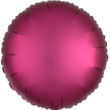 Standard Silk Lustre Pomegranate Round Foil Balloon C16 Packaged 43 cm