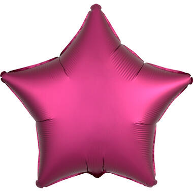 Standard Silk Lustre Pomegranate Star Foil Balloon C16 Packaged 43 cm