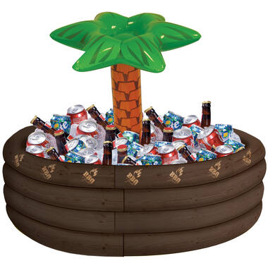 Inflatable Cooler Palm Tree BBQ Plastic 72.3 x 67.3 cm