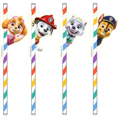 8 Straws Paw Patrol 2022 Paper 19.7 cm