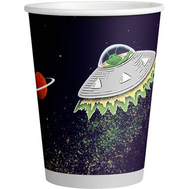 8 Cups Space Party Paper 250 ml