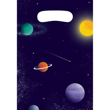 8 Loot Bags Space Party Paper 15.8 x 23.6 cm