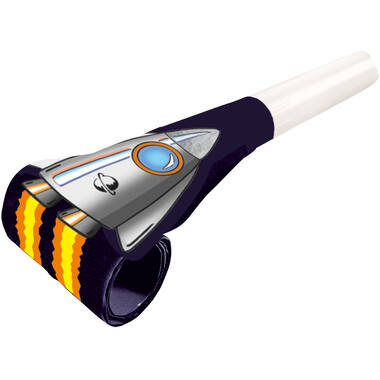 8 Blowouts Space Party Plastic / Paper Lengt 30 cm