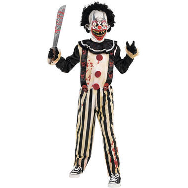 Child Costume Slasher Clown Boy Age 10-12 Years