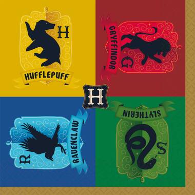 16 Napkins Harry Potter House s 33 x 33 cm