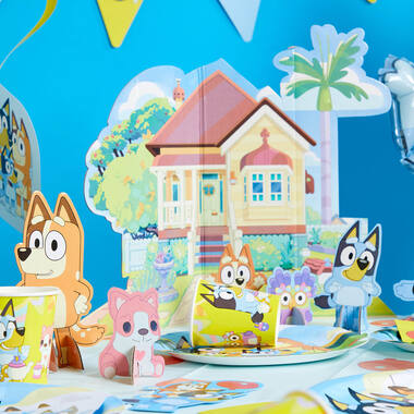 Table Decoration Kit Bluey Paper 7 Parts 50 cm x 36 cm / 8 cm x 5 cm ' 19 cm x 12 cm