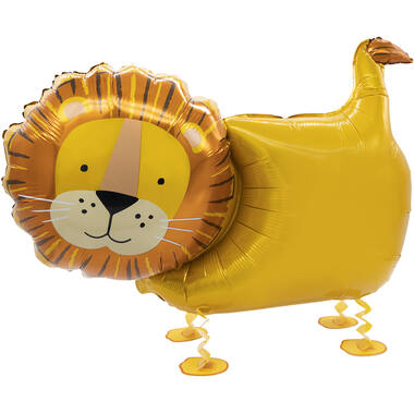 Walking Balloon Lion Foil Balloon W24 Packaged 59 cm x 96 cm