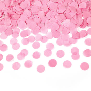 Confetti Cannon Gender Reveal Girl Round Paper 40 cm