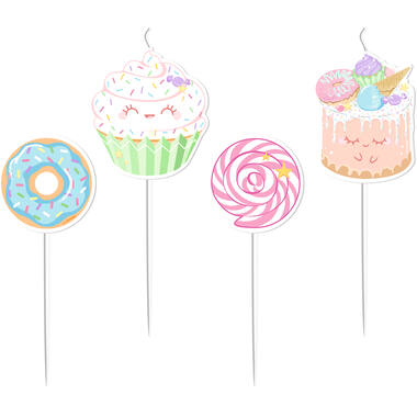 4 Candles Crazy Cake Wax / Plastic