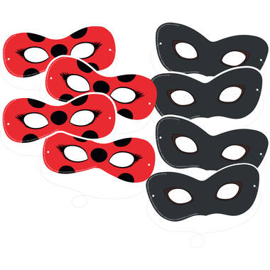 8 Face Masks Miraculous Paper