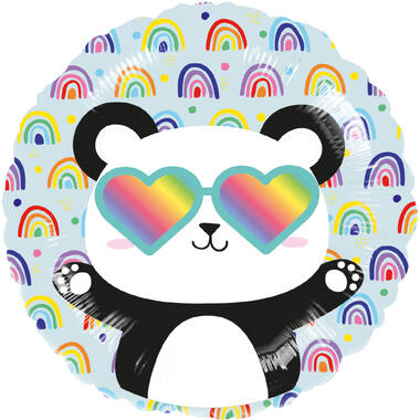 Standard Happy Panda Foil Balloon C40 Packaged 43 cm