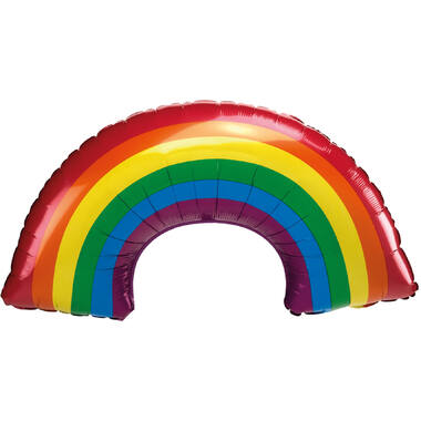 Large Shape Iridescent Rainbow Foil Balloon H50 Packaged