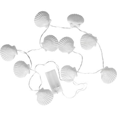 LED Chain of Lights Surf Party Plastic Shells 140 cm
