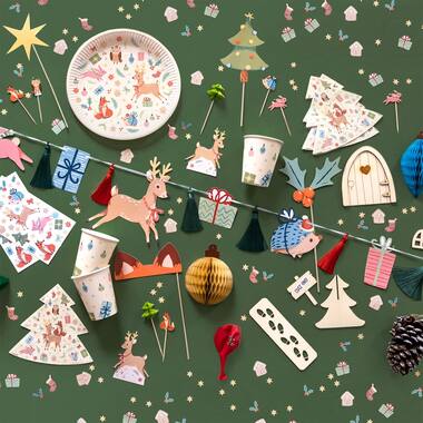 4 Winter Woodland Sticker Sheets 4 x 17,5 cm x 10 cm