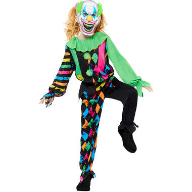 Child Costume Funhouse Clown Boy Age 6-8 Years