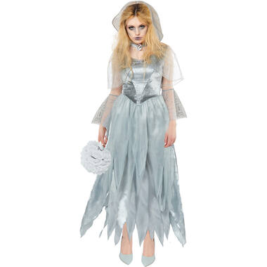 Adult Costume Zombie Ghost Bride Size XXL