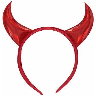 Headband Devil Horns  Red One size