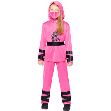 Child Costume Ninja Warrior Pink 3-4 yrs