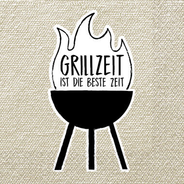 16 napkins "Grillzeit ist die beste Zeit" 33cm x 33cm