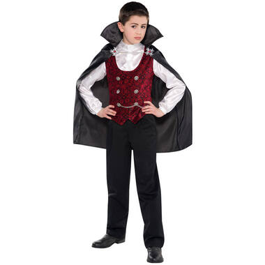 Child Costume Dark Vampire Age 8 - 10 Years