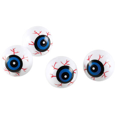 6 Eyeballs Halloween Kids Plastic 3 x 3 x 3 cm