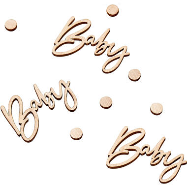 wooden baby confetti