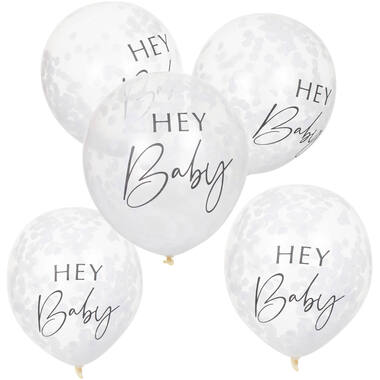hey baby 12 inch balloons