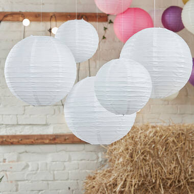 Paper Lanterns - White