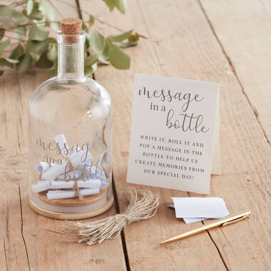 Guest Book - Messages In Glass Bottle