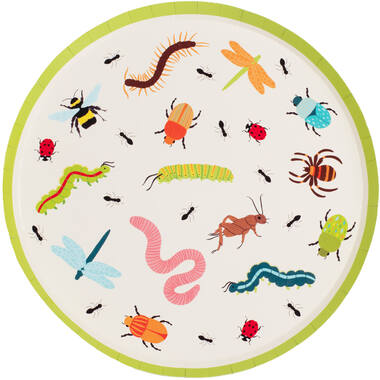 Plate - Bug Patterned Paper Plate