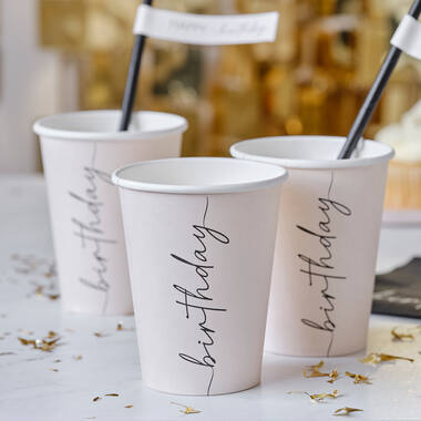 Cup - Birthday - Nude and Black