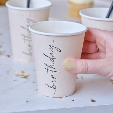 Cup - Birthday - Nude and Black