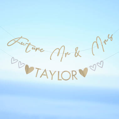 Bunting - Customisable Future Mr/Mrs - Foiled