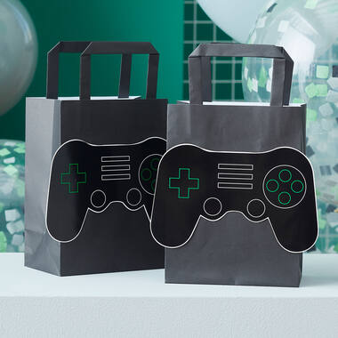 Eco Party Bag - 3D Controller - Black with Green Inside