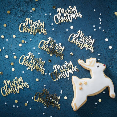 Confetti - Gold Script Confetti Sequin