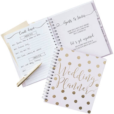 Wedding Planner Gold Wedding Paper 23 x 22 x 3 cm