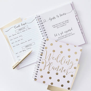 Wedding Planner Gold Wedding Paper 23 x 22 x 3 cm
