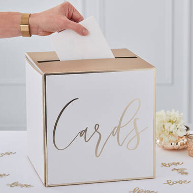 Card Holder Box - Gold