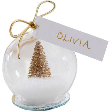 Place Cards - Snow Globe - Gol