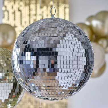 Decoration - Silver Disco Ball Large