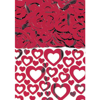 Confetti Heart Shimmer Red Foil 14 g