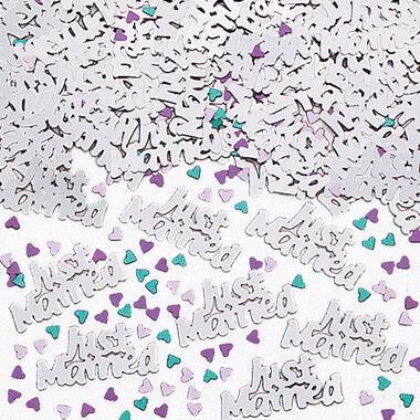 Confetti Just Married Metallic Foil 14 g