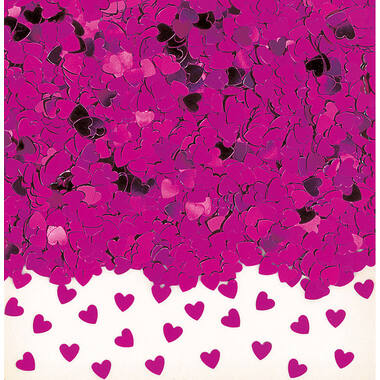 Confetti Sparkle Hearts Hot Pink Foil 14 g