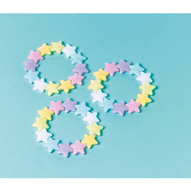 12 Bracelets Star Plastic 1.6 x 1.7 cm