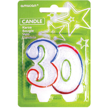 Numeral Candle 30 Height 8 cm