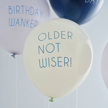 Balloon - Naughty Slogans - Blue