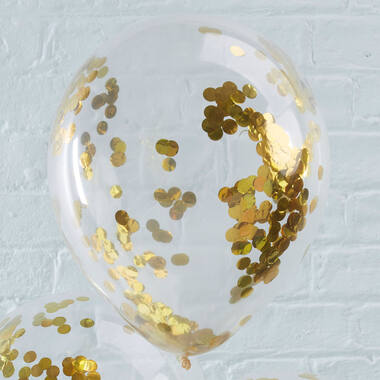 Balloons - Confetti - Gold