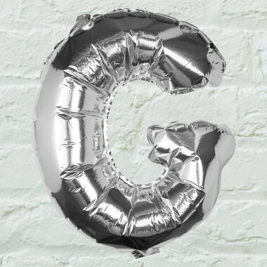 Balloons - Silver Foil Letter - G
