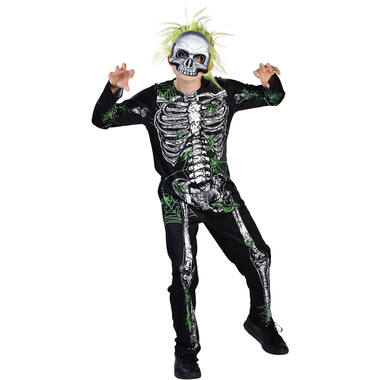 Child Costume Crazy Skeleton Age 6 - 8 Years